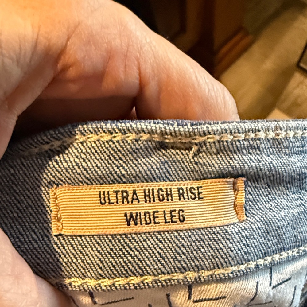 Ariat Dark Blue Wide Leg Flare Jeans - Picture 12 of 12